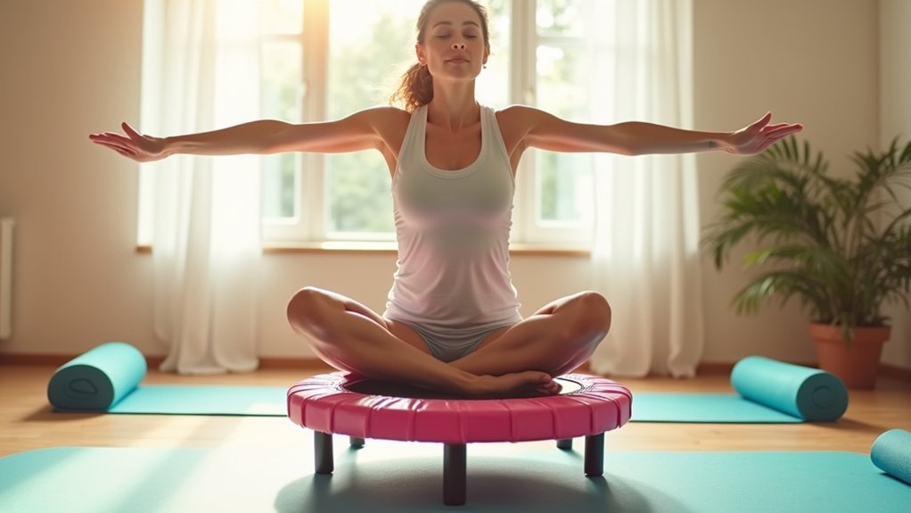 seated bounce core strengthening