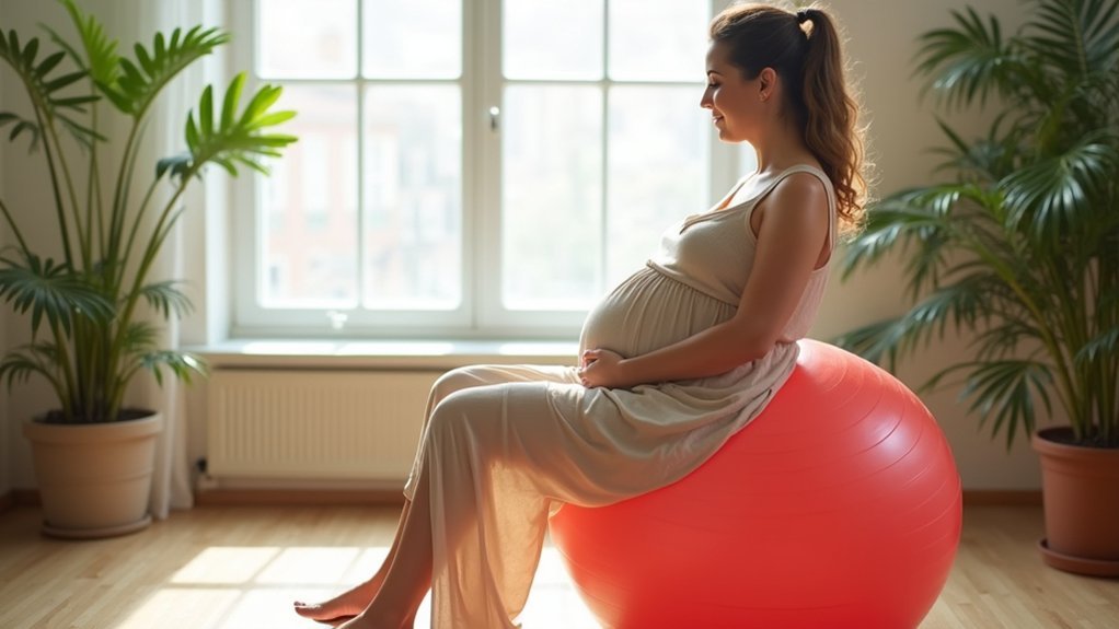 seated bouncing ball exercises