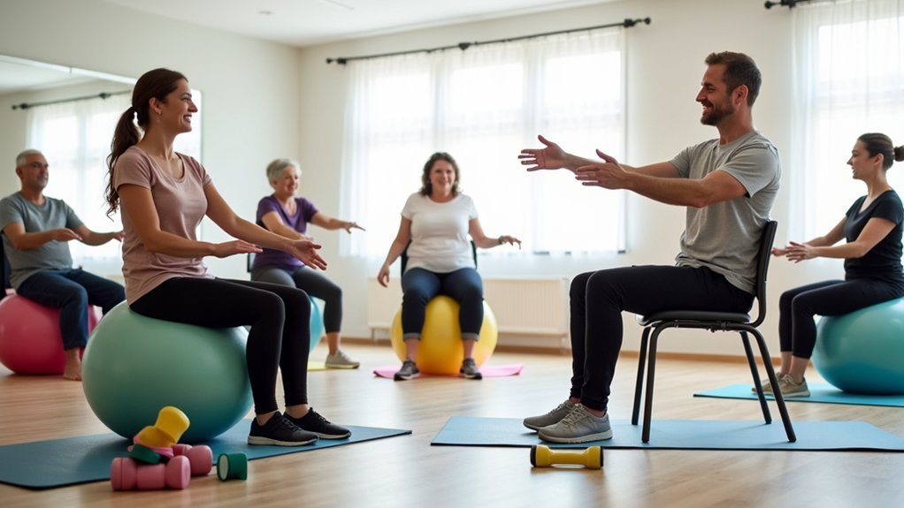 seated exercise therapy methods