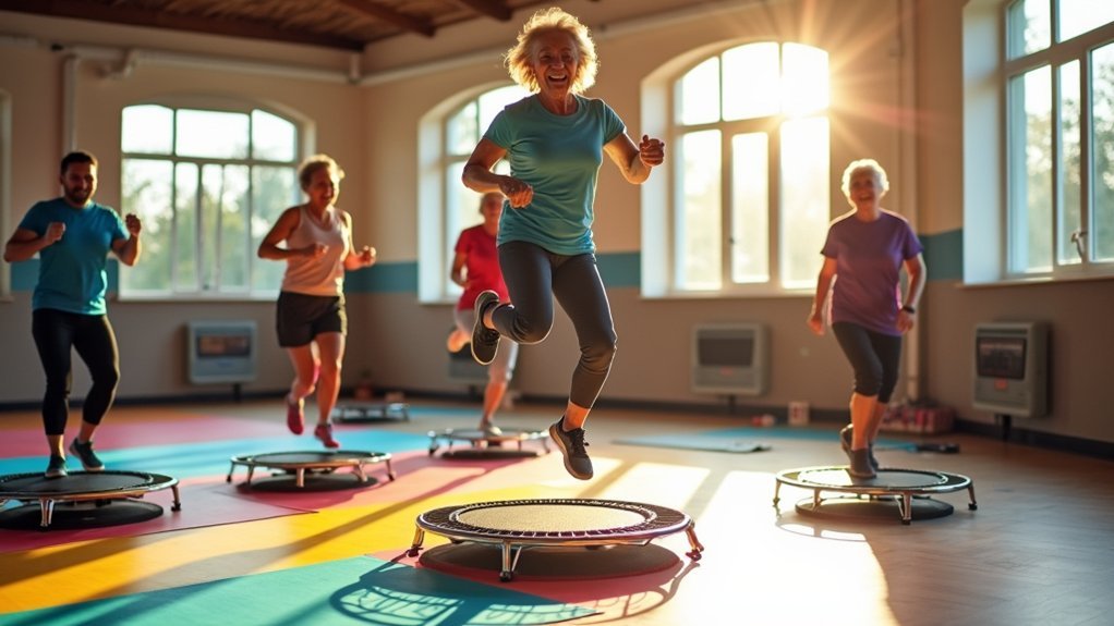 seniors benefit from mini jumper hiit