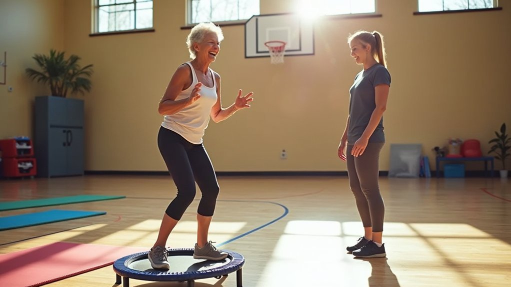 seniors safe rebounding routine