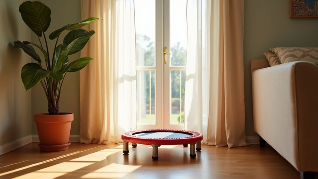 space efficient doorway rebounding workout
