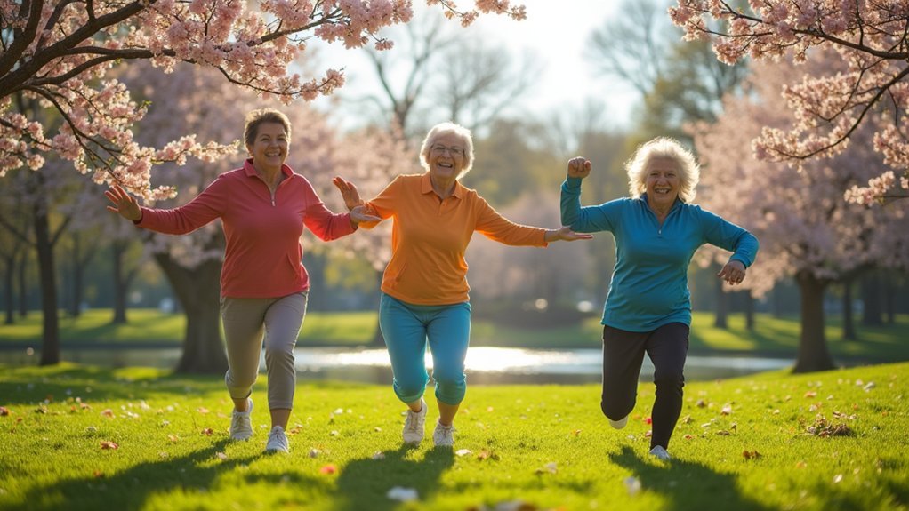 spring balance exercises outdoors