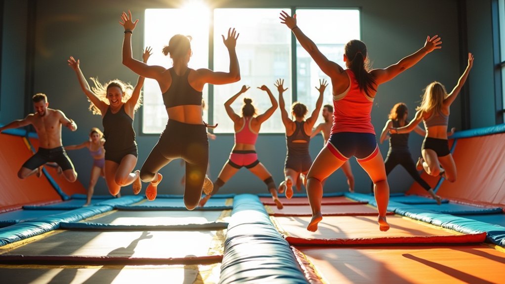 trampoline burns calories faster