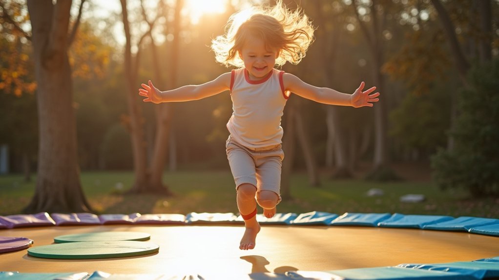 trampoline core strength development