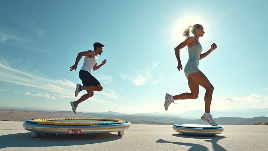 trampoline exercise outperforms running