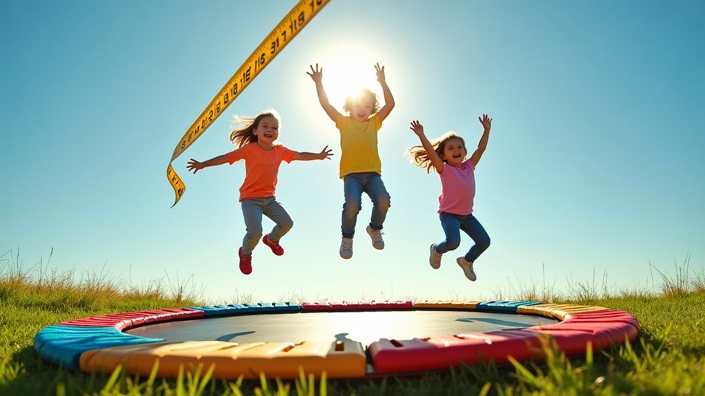 trampoline safety clearance measurements