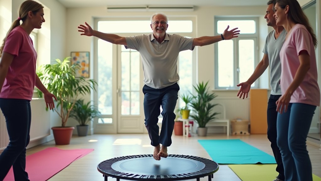 trampoline therapy enhances balance