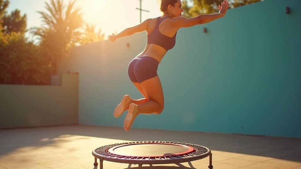 trampoline training enhances back muscles