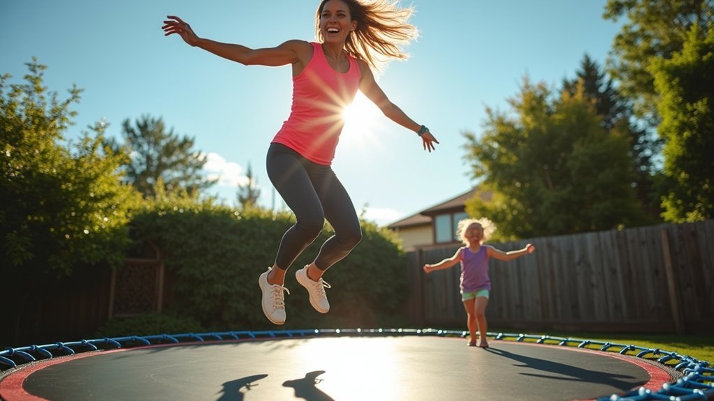 trampolines enhance postpartum strength