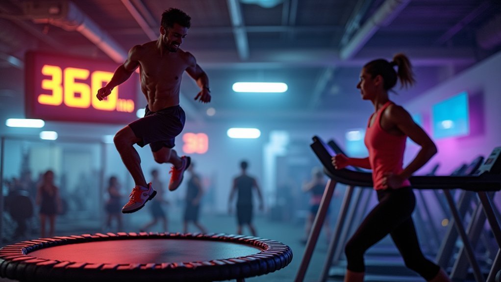 trampolining burns calories efficiently