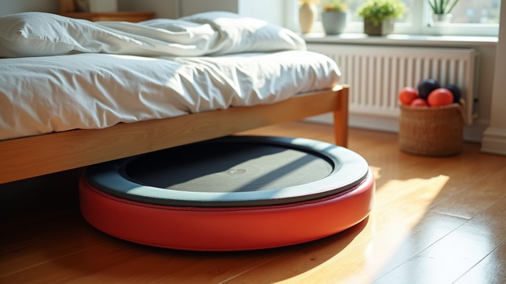 under bed rebounder storage solutions