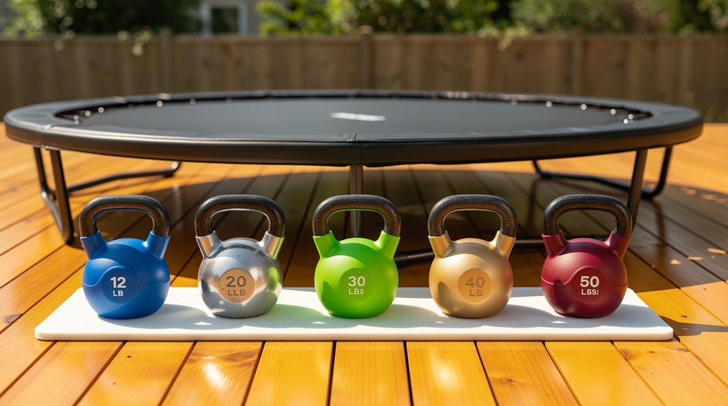 kettlebells for trampoline routines