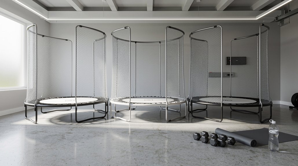5 Best Trampolines with Safety Enclosures for Home Gyms in 2026